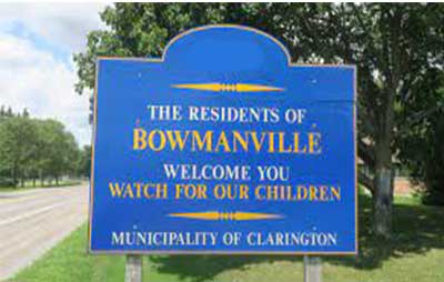 Bowmanville-Street Sign Bowmanville street sign